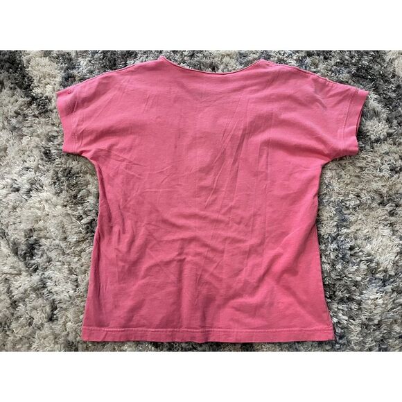 sigrid olsen embroidered cotton pink Shirt Blouse womens medium Vintage - Picture 4 of 4